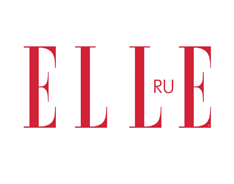 логотип  красный ELLE ru